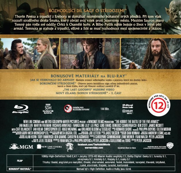 detail Hobbit: Bitwa Pięciu Armii - Blu-ray
