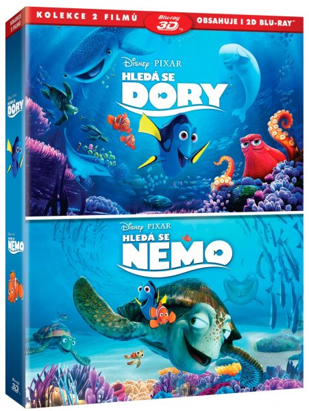 detail Hledá se Nemo + Hledá se Dory - kolekce (4 BD) - Blu-ray 3D + 2D