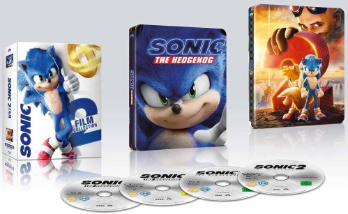 Sonic 1 + 2: Szybki jak błyskawica - 4K Ultra HD Blu-ray + Blu-ray (2BD) Steelbook