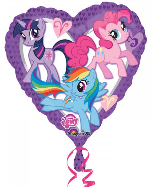 detail Foliový balónek - My little Pony, srdce 43cm