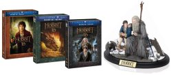 Hobit trilogie kolekce (Prodloužené verze) - Blu-ray 3D + 2D + soška 15BD