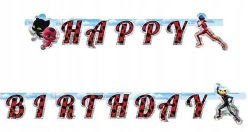 Párty nápis: HAPPY BIRTHDAY - Beruška (2m)