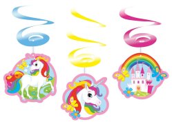 Točená dekorace - Jednorožec 6ks