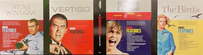 szczegóły Alfred Hitchcock kolekce (Okno do dvora, Psycho, Vertigo, Ptáci) 4K UHD Blu-ray