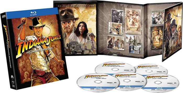 szczegóły Indiana Jones Quadrilogy 1-4 kolekce - Blu-ray Digibook 4BD + bonus