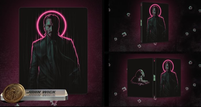 szczegóły John Wick - Titans Of Cult Limited Edition Steelbook 4K Ultra HD + BD