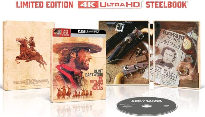 szczegóły Wyjęty spod prawa Josey Wales - Limited Edition Steelbook 4K Ultra HD + Blu-Ray (bez CZ)