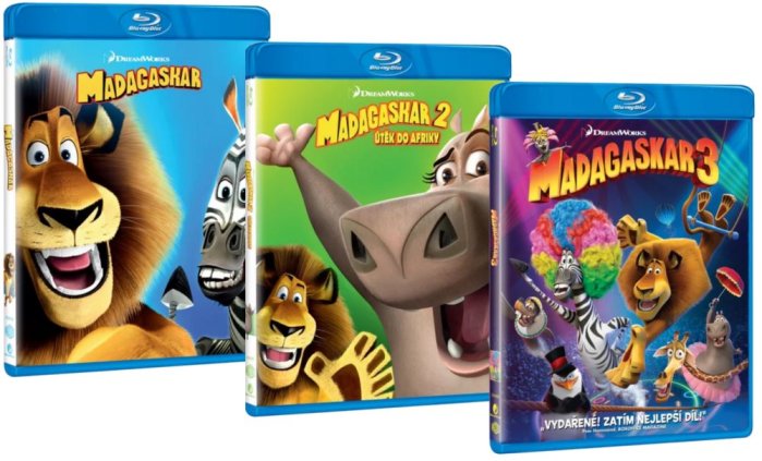 szczegóły Madagaskar 1-3 kolekce - Blu-ray (3BD)
