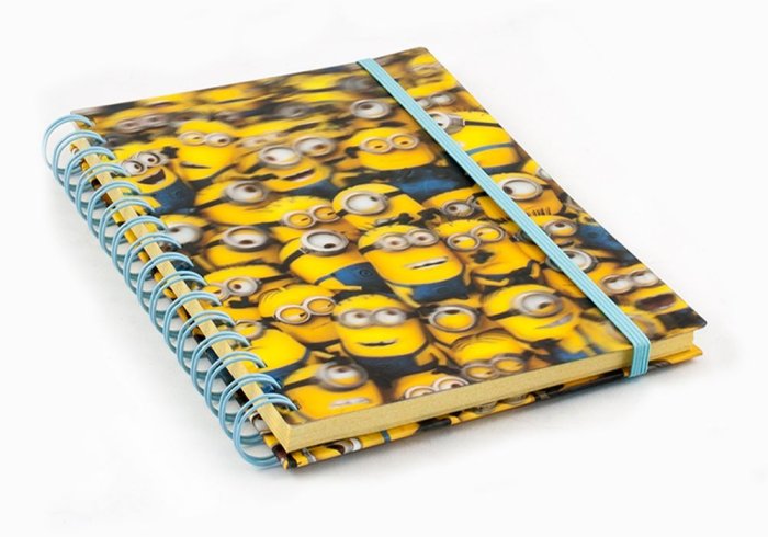 szczegóły Zápisník - 3D Minions A5, kroužkový