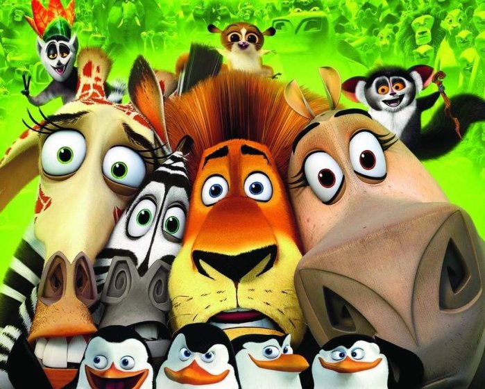 szczegóły Madagaskar 1-3 + Tučňáci z Madagaskaru kolekce - 4DVD
