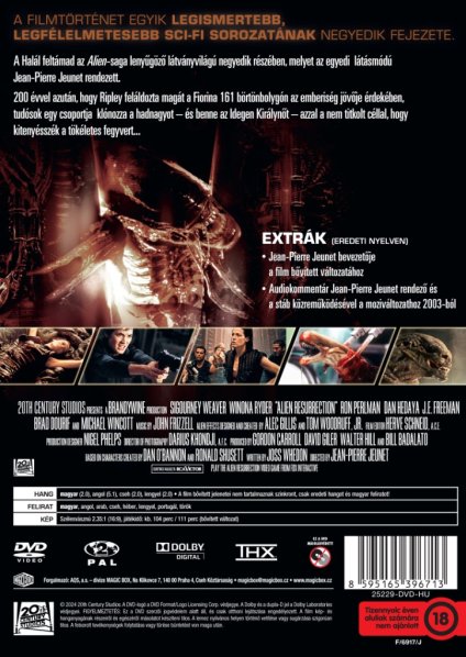 szczegóły Alien: Resurrection (Obcy: Przebudzenie) - DVD