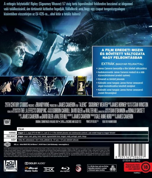 szczegóły Aliens (Obcy - decydujące starcie) - Blu-ray wersja oryginalna i reżyserska