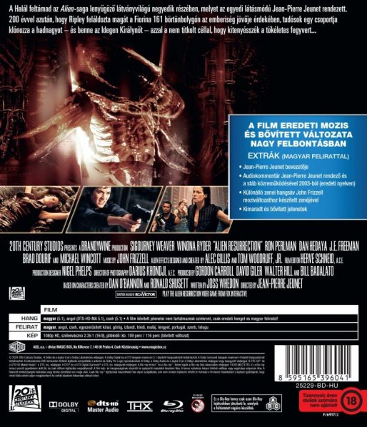 detail Alien: Resurrection (Obcy: Przebudzenie) - Blu-ray (HU)