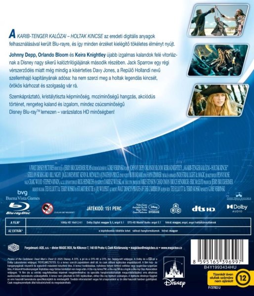 szczegóły Piraci z Karaibów: Skrzynia umarlaka - Blu-ray (Opakowania węgierskie)