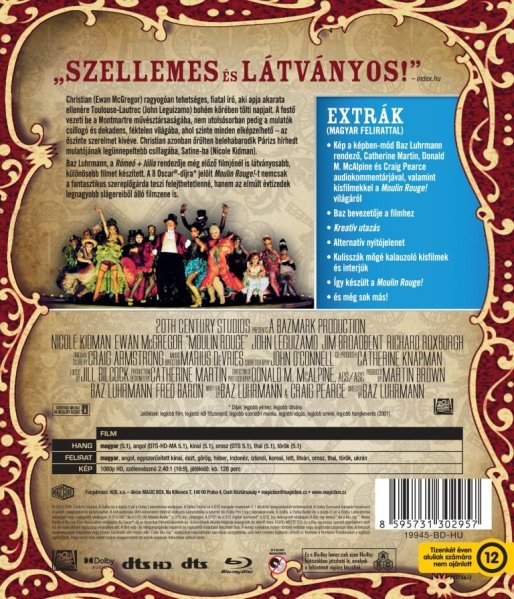 szczegóły Moulin Rouge! - Blu-ray (HU)