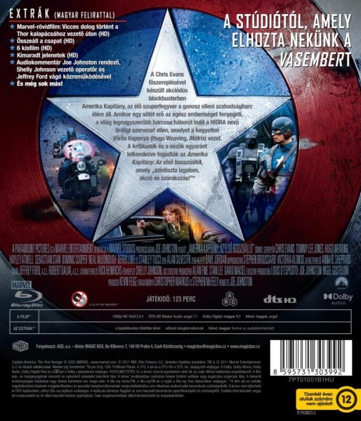 szczegóły Kapitan Ameryka: Pierwsze starcie - Blu-ray (HU)