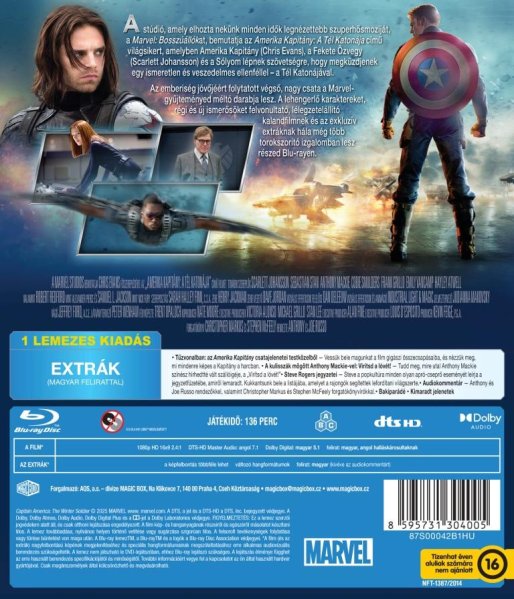 szczegóły Kapitan Ameryka: Zimowy żołnierz - Blu-ray (HU)