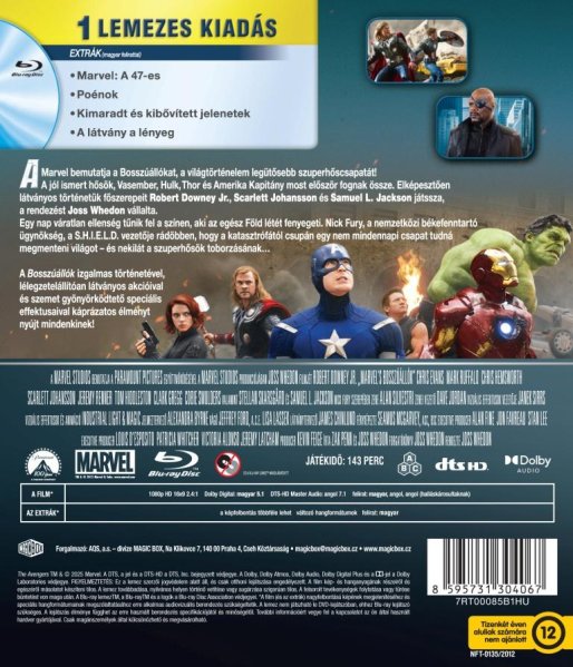 szczegóły The Avengers - Blu-ray (HU)
