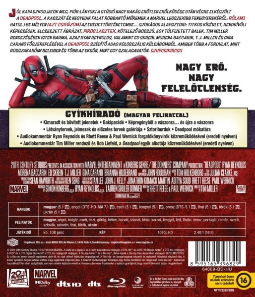 szczegóły Deadpool - Blu-ray