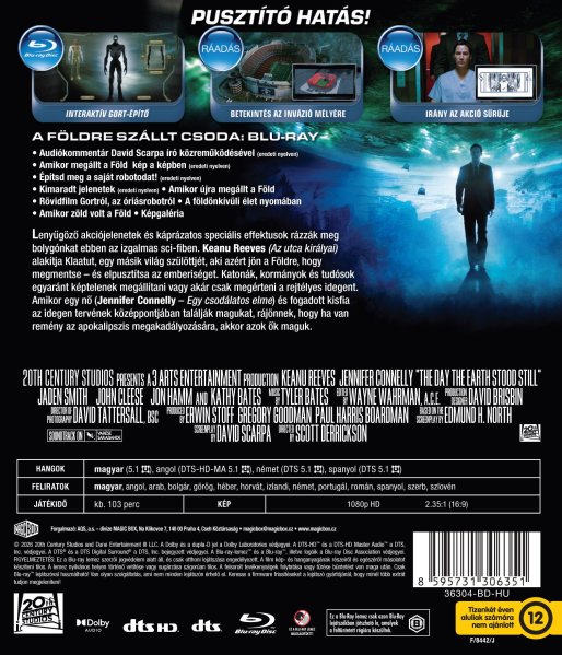 szczegóły Dzień, w którym zatrzymała się Ziemia - Blu-ray