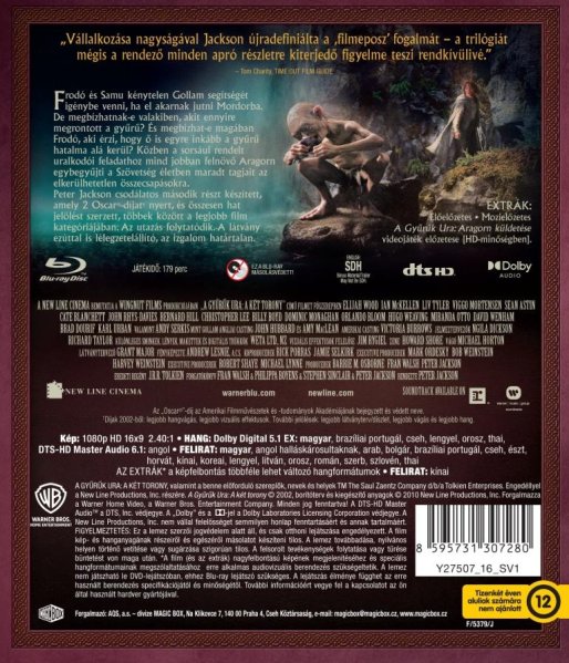 szczegóły Władca Pierścieni Dwie Wieże - Blu-ray