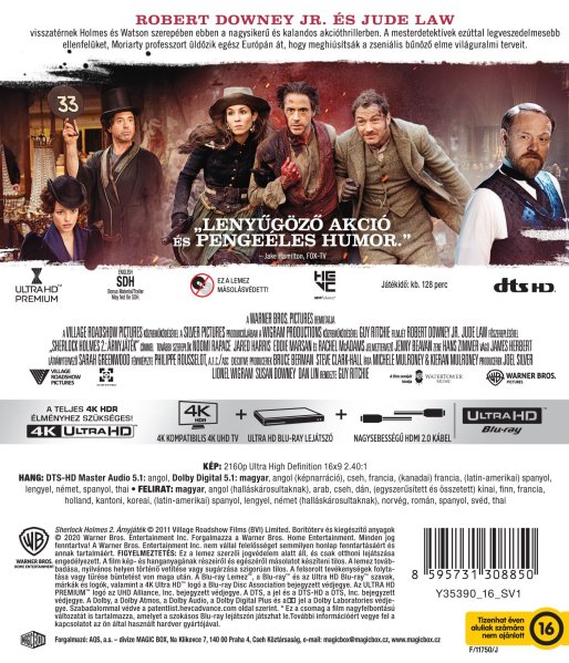 szczegóły Sherlock Holmes: Gra cieni - 4K Ultra HD Blu-ray
