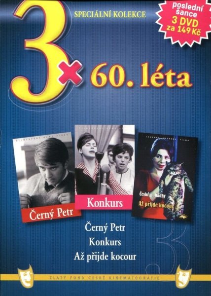 szczegóły 3x 60. léta: Černý Petr + Konkurs + Až přijde kocour DVD pošetka