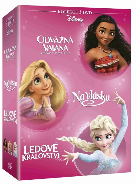szczegóły Odvážná Vaiana + Na vlásku + Ledové království - kolekce - 3 DVD