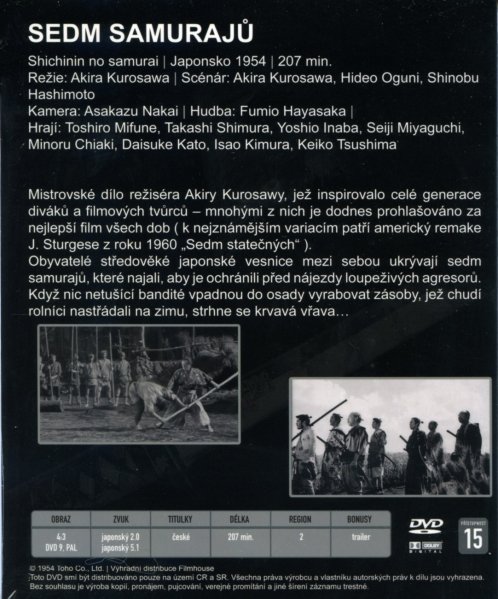 szczegóły Sedm samurajů - DVD Digipack