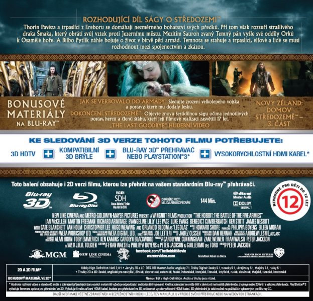 szczegóły Hobbit: Bitwa Pięciu Armii - Blu-ray 3D + 2D
