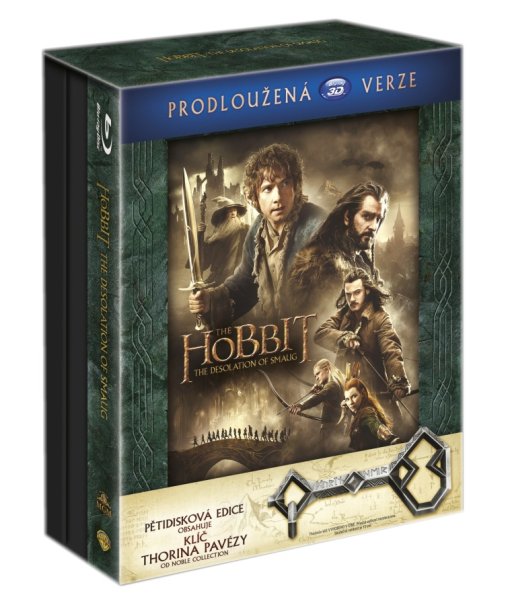 szczegóły Hobit: Šmakova dračí poušť (Prodloužená verze) klíč Ereboru - Blu-ray 3D + 2D