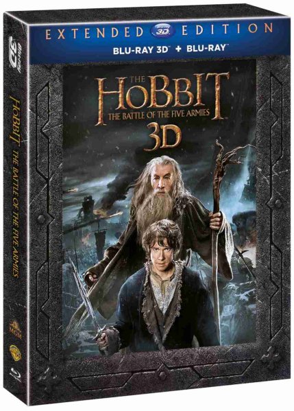 szczegóły Hobit: Bitva pěti armád (Prodloužená verze, 5BD) - Blu-ray 3D + 2D outlet