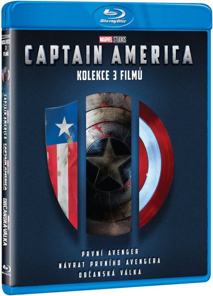 szczegóły Captain America 1-3 kolekce - Blu-ray 3BD