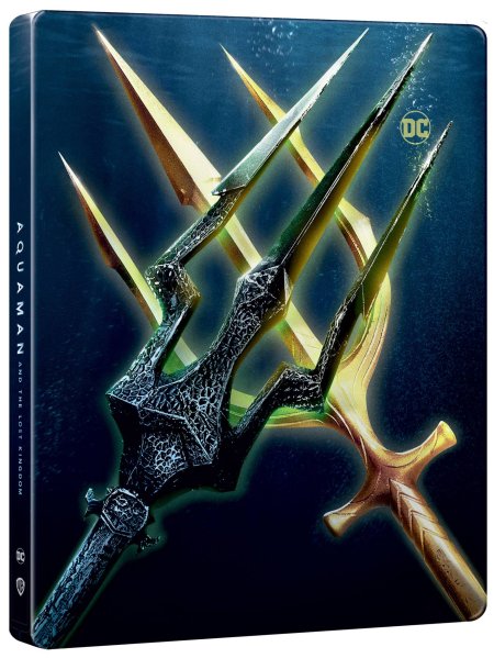 szczegóły Aquaman a ztracené království - Blu-ray + DVD Steelbook Tridents