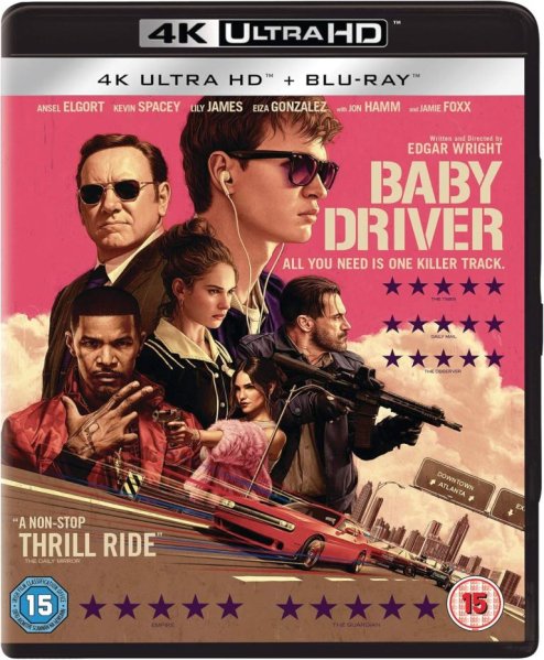 szczegóły Baby Driver - 4K UHD Blu-ray (bez CZ) + Blu-ray (s CZ)