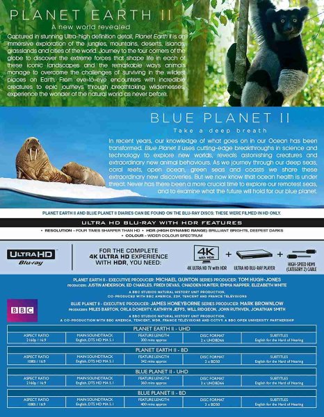 szczegóły Zázračná planeta II & Modrá planeta II Boxset - UHD Blu-ray + Blu-ray (bez CZ)
