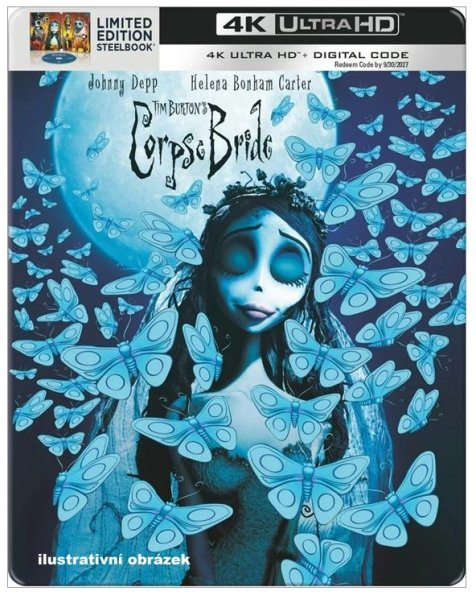 szczegóły Gnijąca panna młoda Tima Burtona - 4K Ultra HD Blu-ray Steelbook (bez CZ)