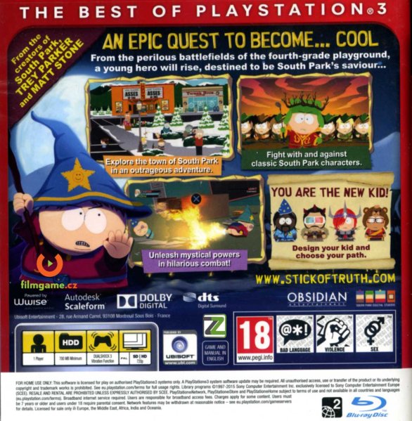 szczegóły South Park: The Stick of Truth (Essentials) - PS3