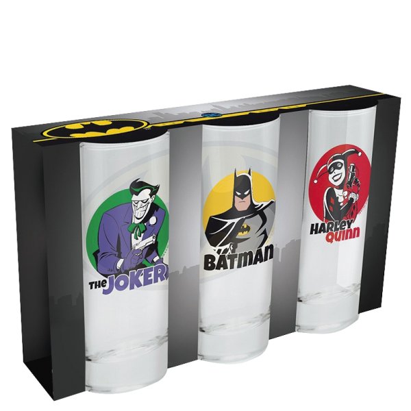 szczegóły Sklenice DC Comics set 3 ks