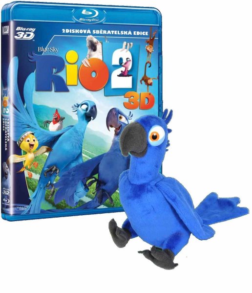 szczegóły Rio 2 - Blu-ray 3D + 2D Limitovaná edice s plyšovou hračkou - outlet