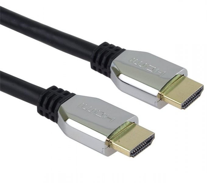 detail Kabel PremiumCord ULTRA HDMI 2.1 High Speed + Ethernet 8K@60Hz, pozłacany 1m