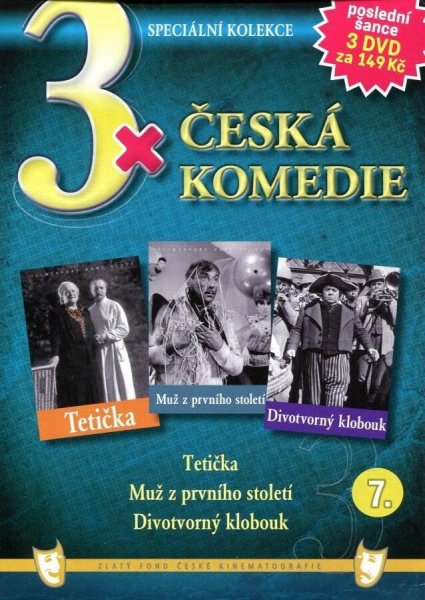 detail 3x Česká komedie 7: Tetička + Muž z prvního století + Divotvorný klobouk pošetka