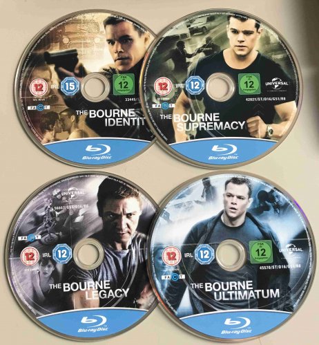 Bourneova kolekce 4 filmů - 4 Blu-ray (bez CZ podpory) - outlet