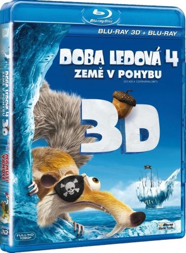 Epoka lodowcowa 4: Wędrówka kontynentów 3D + 2D + Mamucia gwiazdka 3D - Blu-ray (3BD)