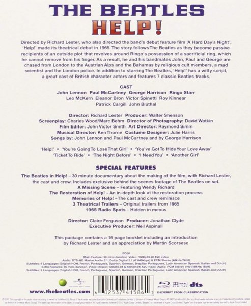 detail Beatles - Help! - Blu-ray