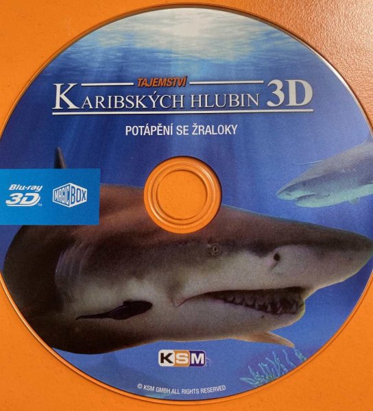 detail Tajemství Karibských hlubin 3D: Potápění se žraloky - Blu-ray 3D - outlet