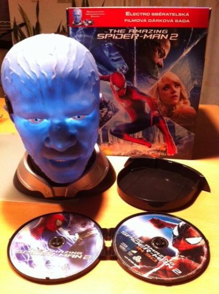 detail Amazing Spider-Man 2 (Edycja limitowana) hlava Electro - Blu-ray 3D + 2D