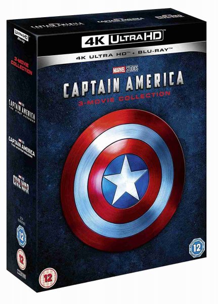 detail Captain America 1-3 kolekce 4K Ultra HD Blu-ray + Blu-ray 6BD (Bez CZ)
