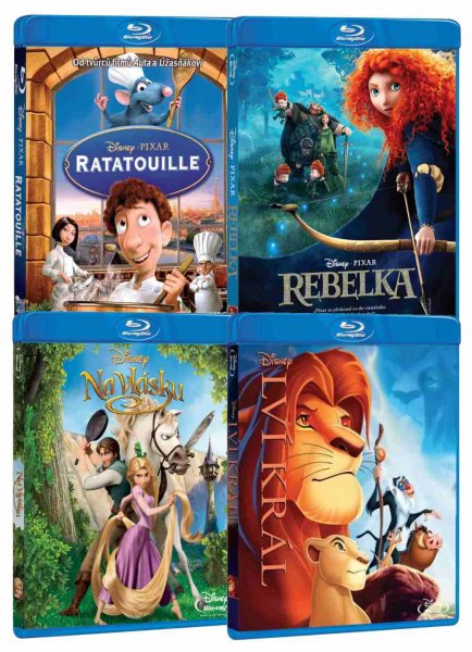 detail Disney kolekce: Ratatouille+Rebelka+Na Vlásku+Lví král - Blu-ray (4BD)