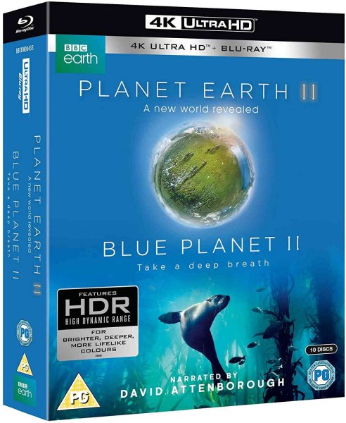 detail Planet Earth II & Blue Planet II Boxset - UHD Blu-ray + Blu-ray (bez CZ)